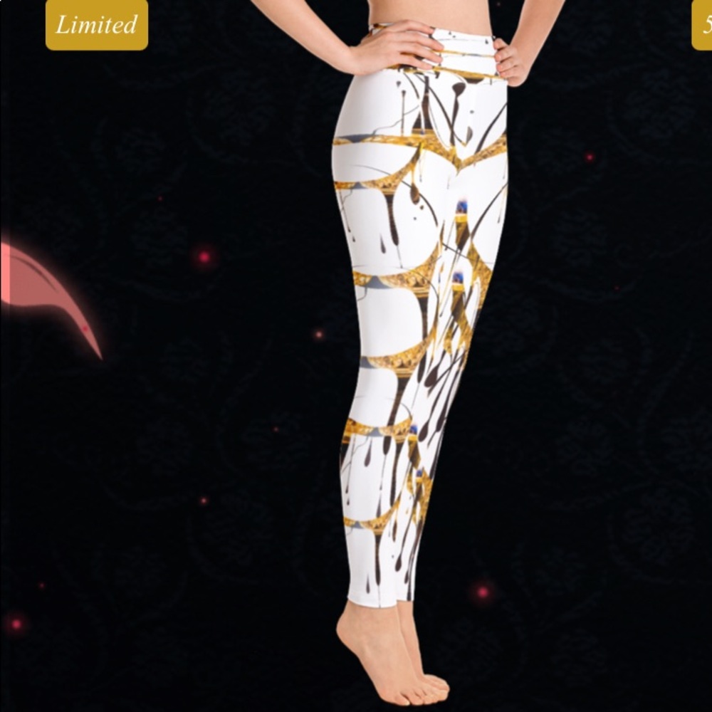Lucid Dream Trap Queen Gold Stream Limited Edition Leggings ALL SIZES